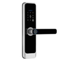 Smart deurslot met app, vingerafdruk, pincode en kaart - zilver