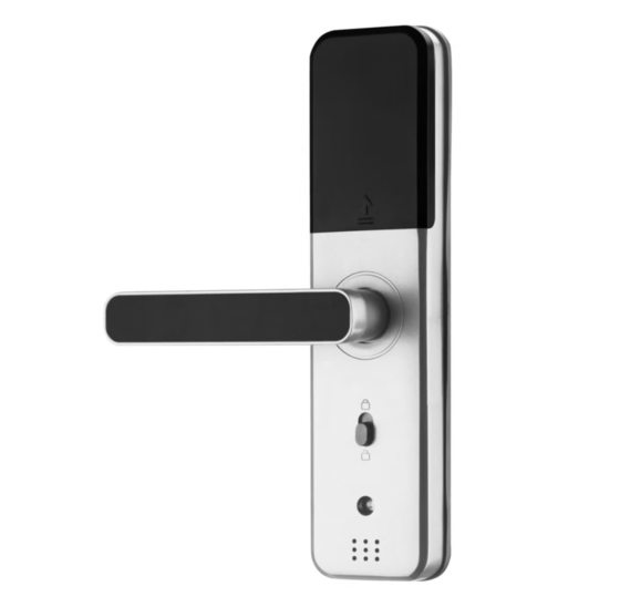 Smart deurslot met app, vingerafdruk, pincode en kaart - zilver