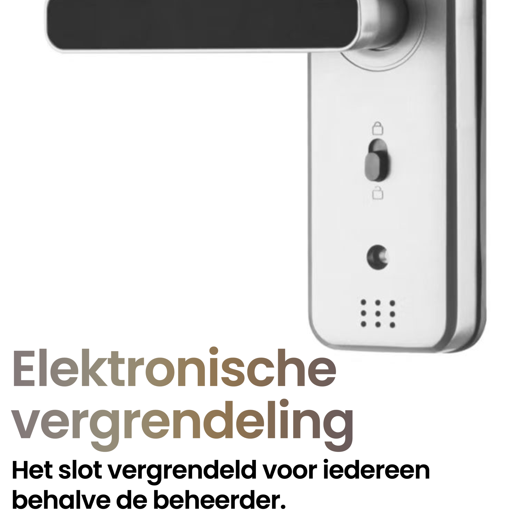 Smart deurslot met app, vingerafdruk, pincode en kaart - zilver