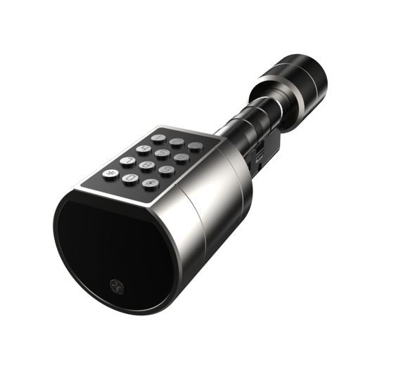 Slim cilinderslot - Zwart