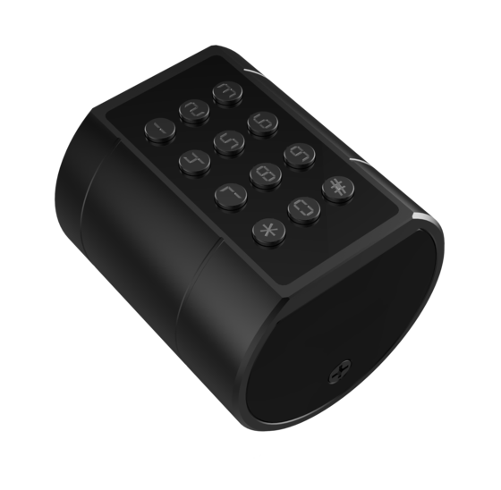 Slim cilinderslot - Zwart