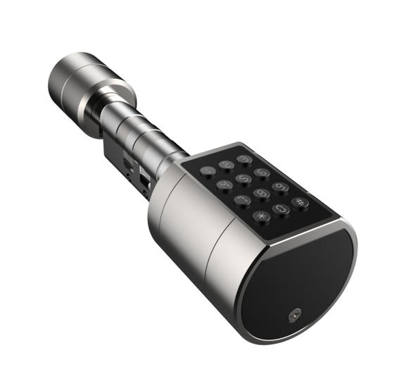 Verstelbaar smart cilinderslot met vingerafdruk en app (35-66mm)