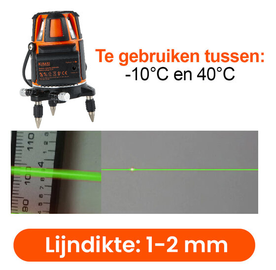 Kibani Bouwlaser met statief