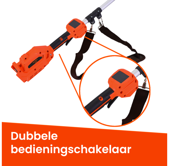 Kibani Accu Bosmaaier model 2025 incl. 3 onkruidborstels