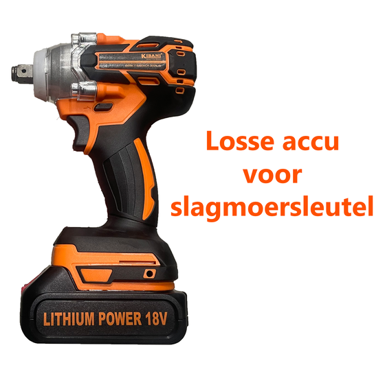 Kibani Losse Accu voor Slagmoersleutel