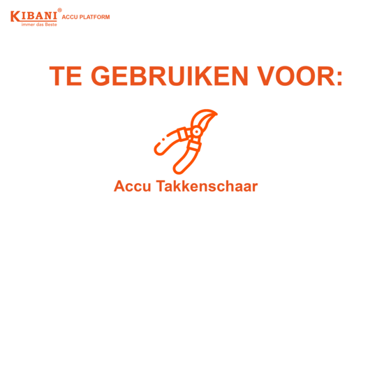 Kibani Set Bladen voor Accu Takkenschaar