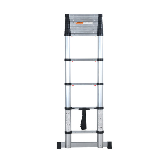 Kibani Telescoopladder 3,80m Zilver - Compact & Veilig