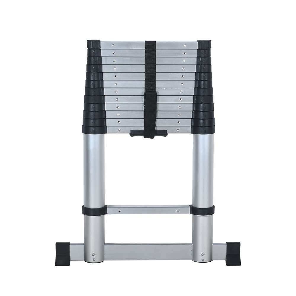 Kibani Telescoopladder 3,80m Zilver - Compact & Veilig