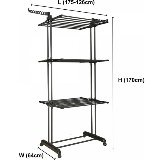 Alora Droogrek zwart