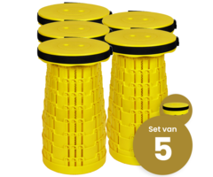 Alora Opvouwbare kruk extra strong vol geel per 5