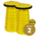 Alora Opvouwbare kruk extra strong vol geel per 2