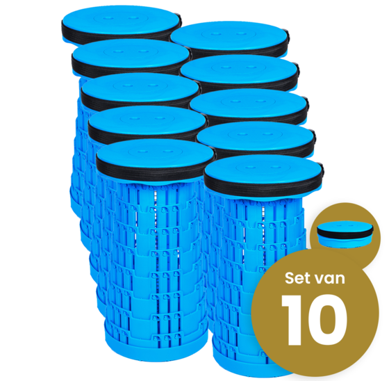 Alora Opvouwbare kruk extra strong vol blauw per 10