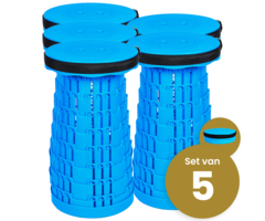 Alora Opvouwbare kruk extra strong vol blauw per 5