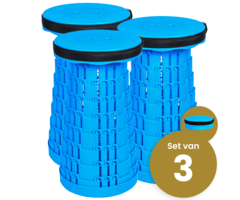 Alora Opvouwbare kruk extra strong vol blauw per 3