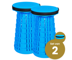Alora Opvouwbare kruk extra strong vol blauw per 2