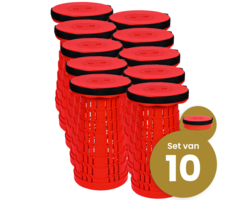 Alora Opvouwbare kruk extra strong vol rood per 10