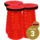 Alora Opvouwbare kruk extra strong vol rood per 3