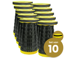 Alora Opvouwbare kruk extra strong geel per 10