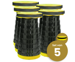 Alora Opvouwbare kruk extra strong geel per 5