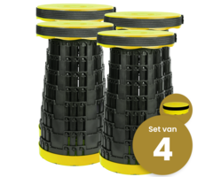 Alora Opvouwbare kruk extra strong geel per 4