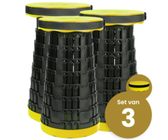 Alora Opvouwbare kruk extra strong geel per 3