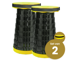 Alora Opvouwbare kruk extra strong geel per 2