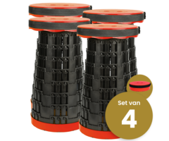 Alora Opvouwbare kruk extra strong rood per 4