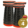 Alora Opvouwbare kruk extra strong rood per 4