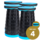 Opvouwbare kruk met telescopisch systeem, draagkracht 150 kg, blauw