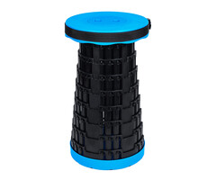 Opvouwbare telescoopkruk extra stevig - blauw - set van 3 stuks