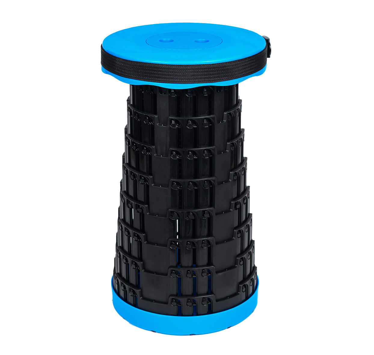 Opvouwbare telescopische kruk extra sterk blauw 2 stuks antislip