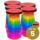Opvouwbare kruk extra strong 150 kg regenboog 5 stuks