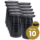 Opvouwbare kruk extra strong zwart - telescopisch verstelbaar (10 stuks)