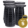 Opvouwbare kruk extra sterk zwart met smiley, set van 5 stuks