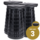 Alora Opvouwbare kruk extra strong zwart per 3