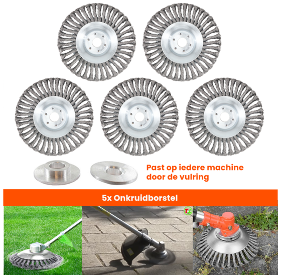 Kibani onkruidborstel 20cm per 5