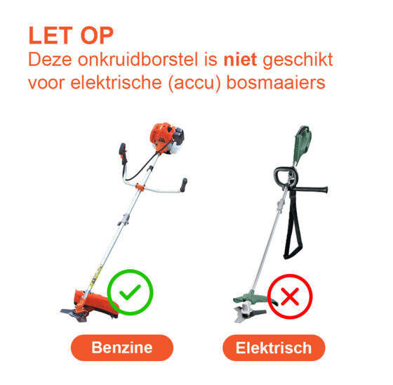 Kibani onkruidborstel 15 cm per 10