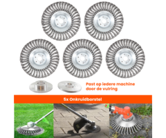 Kibani onkruidborstel 15 cm per 5