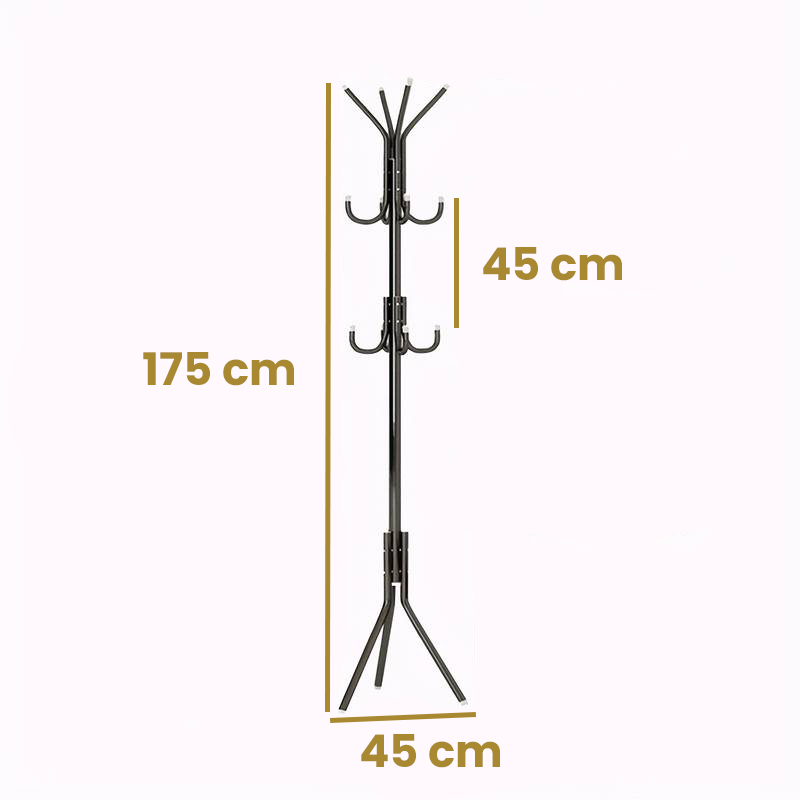 Alora Staande Kapstok - 175cm Hoog met 11 Haken