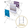 Opvouwbaar droogrek – Uitschuifbaar – Opvouwbaar - Droogtoren – Wasrek - 37x105x75cm – Grijs