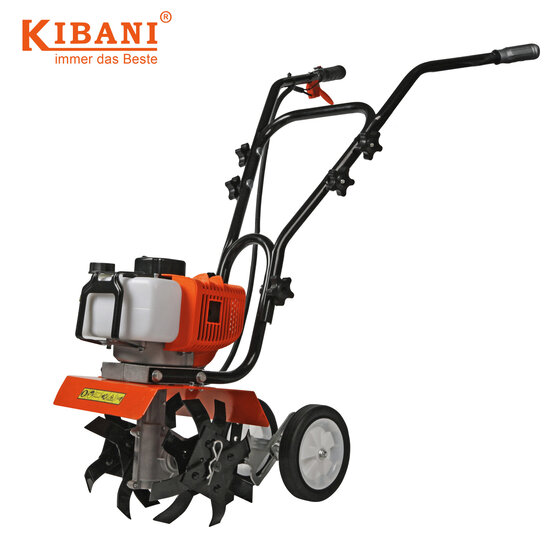 Kibani Mini Grondfrees Benzine - 52cc - 30CM breedte - 2.0PK - Tuinfrees - Tuinfrees Benzine - Bodemfrees - Tuinploeg - Grondfreesmachine