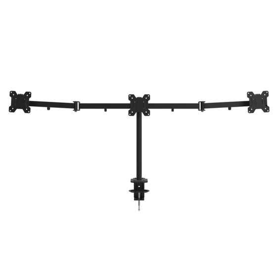 Alora Monitorarm 3 schermen - 13-27 inch - Muurbeugel - Beeldschermarm - Muurbeugel monitor - Monitorbeugels - Monitorbeugel 3 schermen