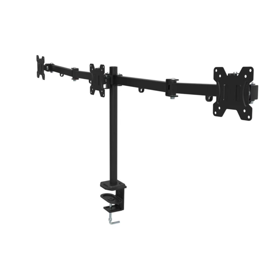 Alora Monitorarm 3 schermen - 13-27 inch - Muurbeugel - Beeldschermarm - Muurbeugel monitor - Monitorbeugels - Monitorbeugel 3 schermen