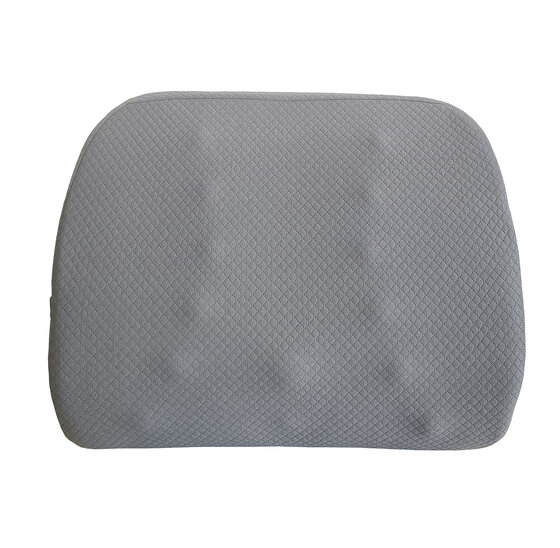 Alora Rugkussen - Onderrug - Lendekussen - Rugkussen Auto - Bed - Bank - Rugsteun voor onderrug - Traagschuim - Geschikt voor Bureaustoel - Grijs