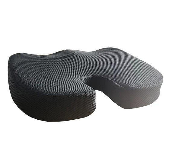 Alora zitkussen zwart - M-vormig - Stuitkussen - Ergonomisch - Zitkussen Orthopedisch - Zwart - Anti-slip bodem - Drukverlichtend