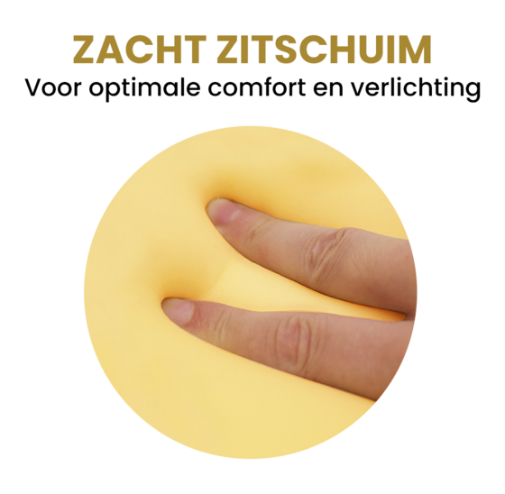 Alora zitkussen zwart - O-vormig - Stuitkussen - Ringkussen - Ergonomisch - Zitkussen Orthopedisch - Zitring Zwart - Anti-slip bodem - Drukverlichtend