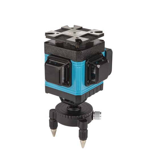 Kruislijnlaser 16 lijnen incl. accessoire koffer - bouwlaser zelfnivellerend - kruislijnlaser zelfnivellerend - kruislaser - rotatielaser - laserwaterpas - lijnlaser - oplaadbare accu - laser rood - met beschermbril en opberg box