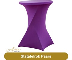 Statafelrok paars 80 cm
