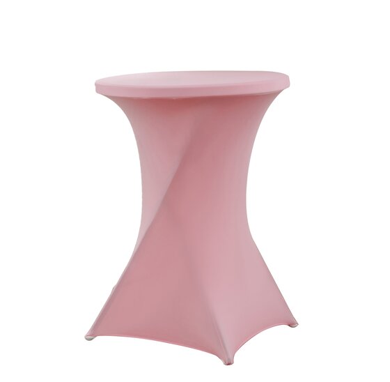 Statafelrok roze 80 cm - partytafel - tafelrok voor statafel - Statafelhoes - Bruiloft - Cocktailparty - Stretch Rok