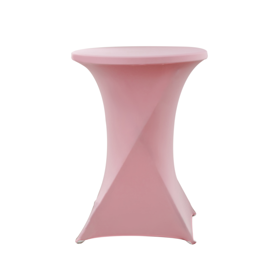 Statafelrok roze 80 cm - partytafel - tafelrok voor statafel - Statafelhoes - Bruiloft - Cocktailparty - Stretch Rok
